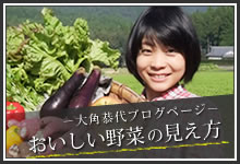 －大角恭代ブログページ－おいしい野菜の見え方